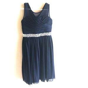 Speechless dress, navy blue